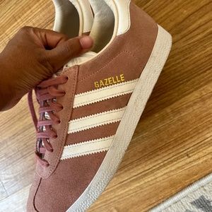 Pink adidas gazelle